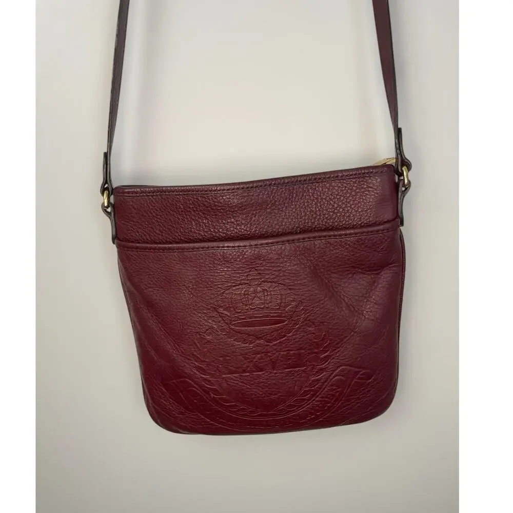 Lauren Ralph Lauren Deep Red Crossbody Bag - Picture 1 of 7